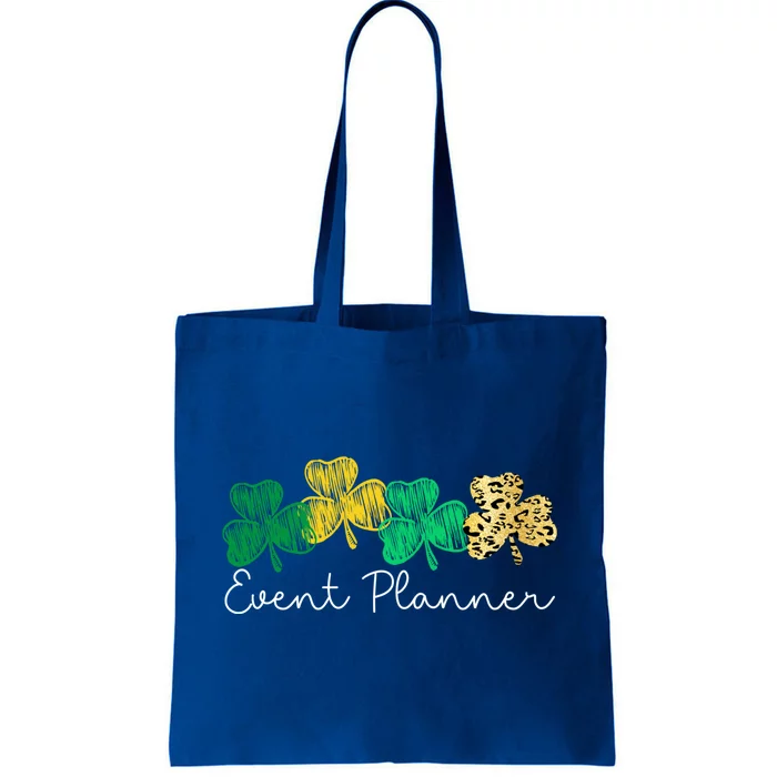 Shamrock Leopard Saint Paddys Event Planner St Patricks Day Gift Tote Bag