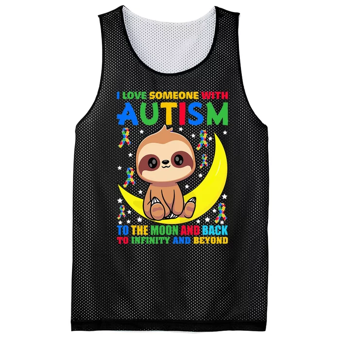 Sloth Love someone With Puzzle Cool asd Awareness Mesh Reversible Basketball Jersey Tank