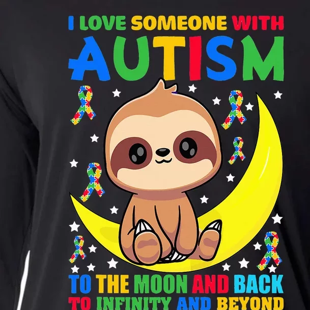 Sloth Love someone With Puzzle Cool asd Awareness Cooling Performance Long Sleeve Crew