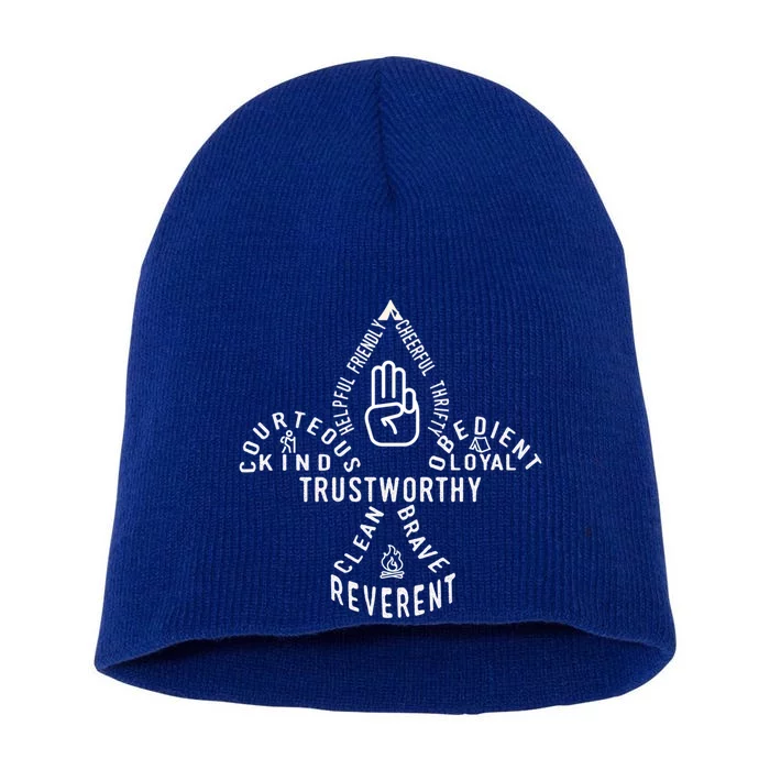 Scouting Law Scouting Outdoor Gift Short Acrylic Beanie