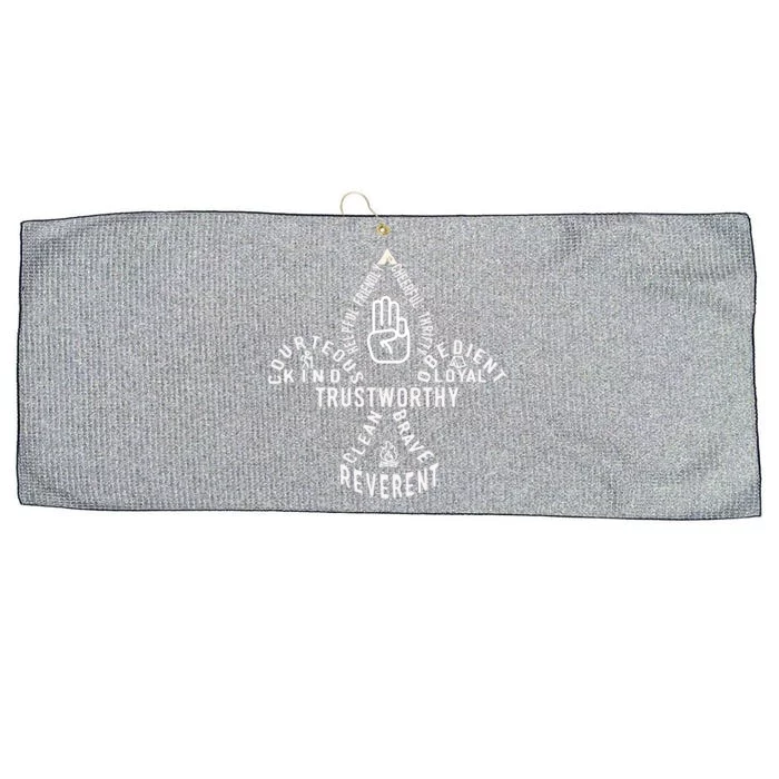 Scouting Law Scouting Outdoor Gift Large Microfiber Waffle Golf Towel