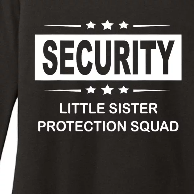 Security Little Sister Protection Squad Womens CVC Long Sleeve Shirt