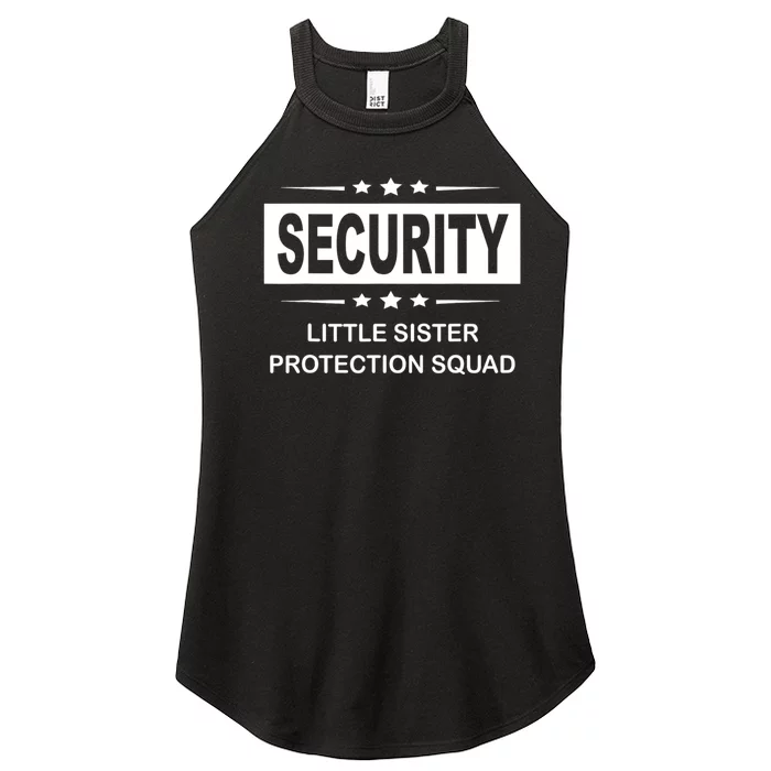 Security Little Sister Protection Squad Women’s Perfect Tri Rocker Tank