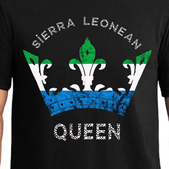 Sierra Leone Sierra Leonean Queen Crown Leonean Pride Pajama Set