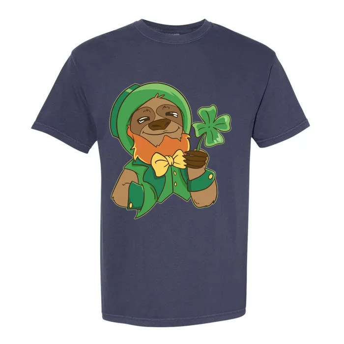 Sloth Leprechaun Garment-Dyed Heavyweight T-Shirt