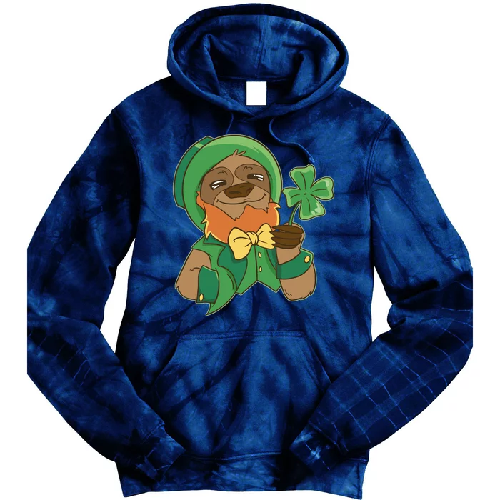 Sloth Leprechaun Tie Dye Hoodie