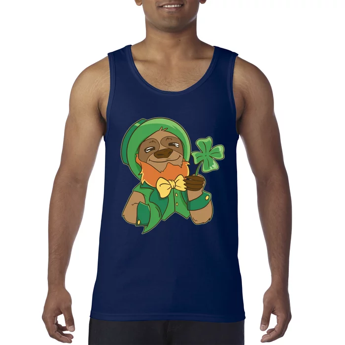 Sloth Leprechaun Tank Top