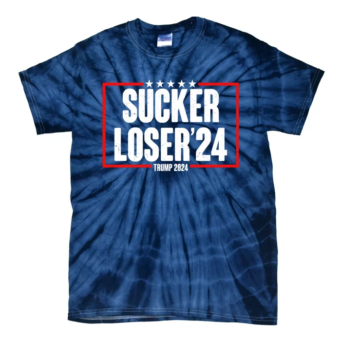 Sucker Loser Trump Biden Debate 2024 Tie-Dye T-Shirt