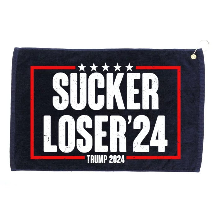 Sucker Loser Trump Biden Debate 2024 Grommeted Golf Towel