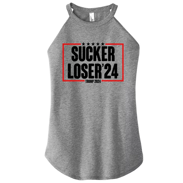 Sucker Loser Trump Biden Debate 2024 Women’s Perfect Tri Rocker Tank