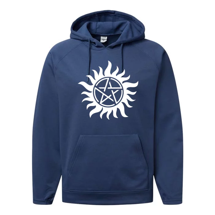 Supernatural Logo Tattoo Performance Fleece Hoodie