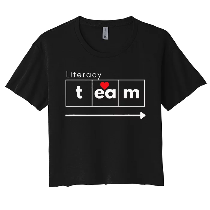 School Literacy Team Science of Reading Women's Crop Top Tee