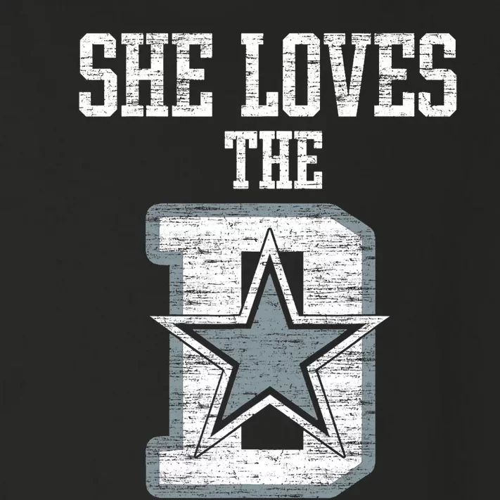 She Loves The D Dallas Gift Toddler Long Sleeve Shirt