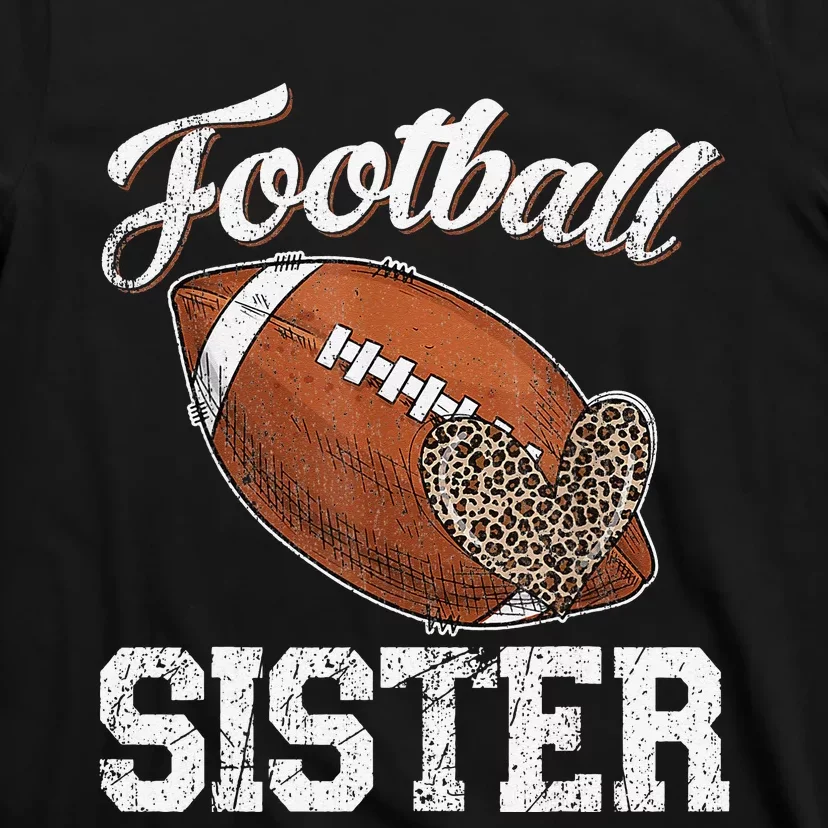 Sister Leopard Tee Ball Funny Mother's Day T-Shirt