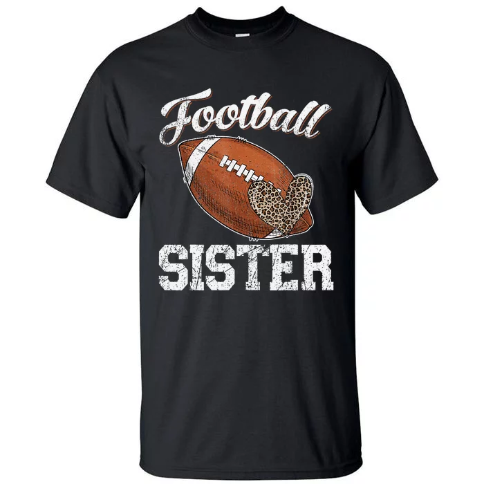 Sister Leopard Tee Ball Funny Mother's Day Tall T-Shirt