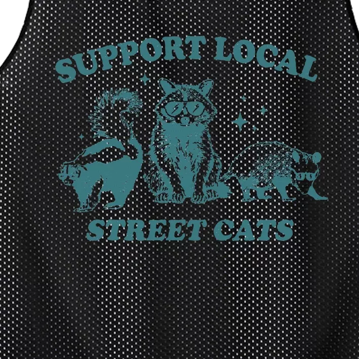 Support Local Team Trash Opossum Raccoon Rat Mesh Reversible Basketball Jersey Tank