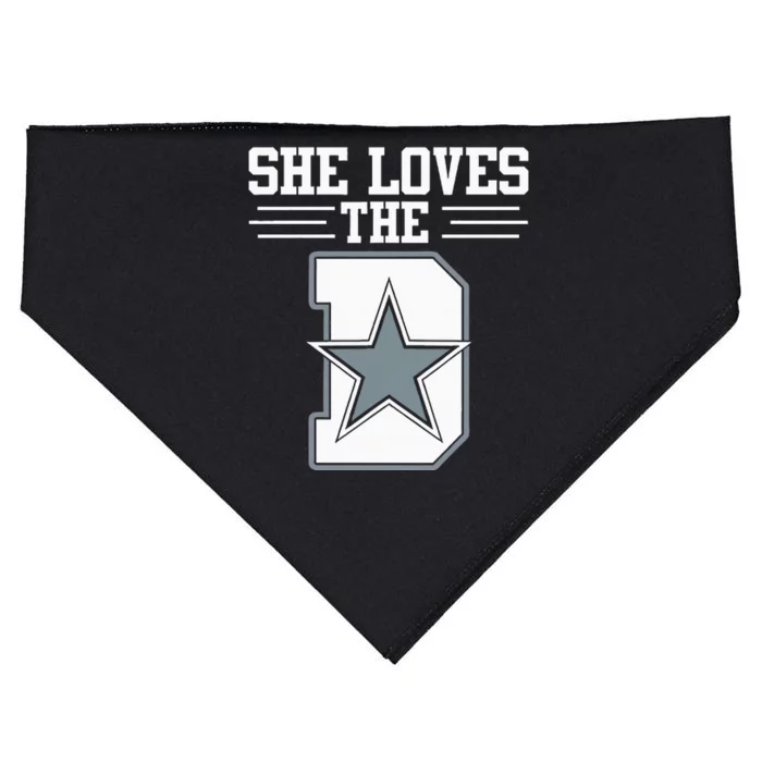 She Loves The D Dallas For Women USA-Made Doggie Bandana