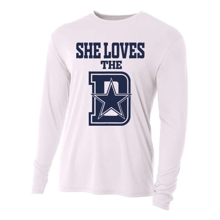 She Love The D Dallas Cooling Performance Long Sleeve Crew