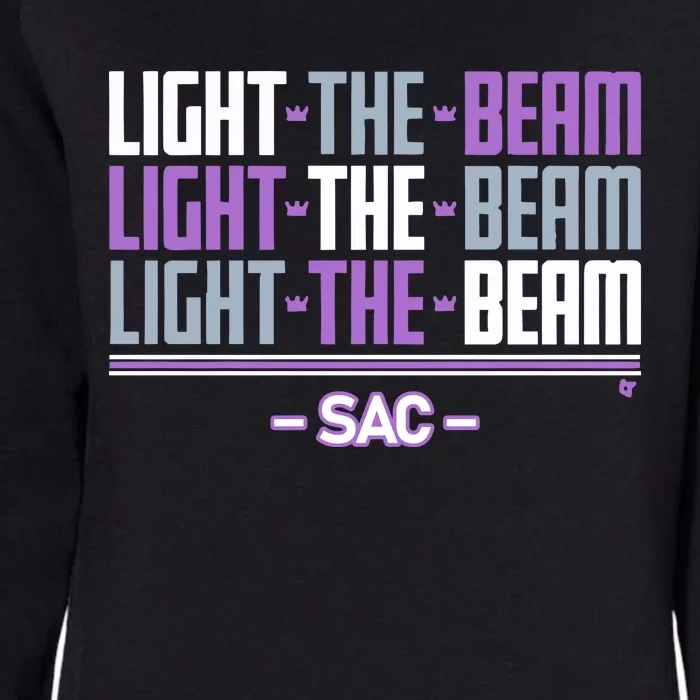 Sacramento Light The Beam Chant Womens California Wash Sweatshirt