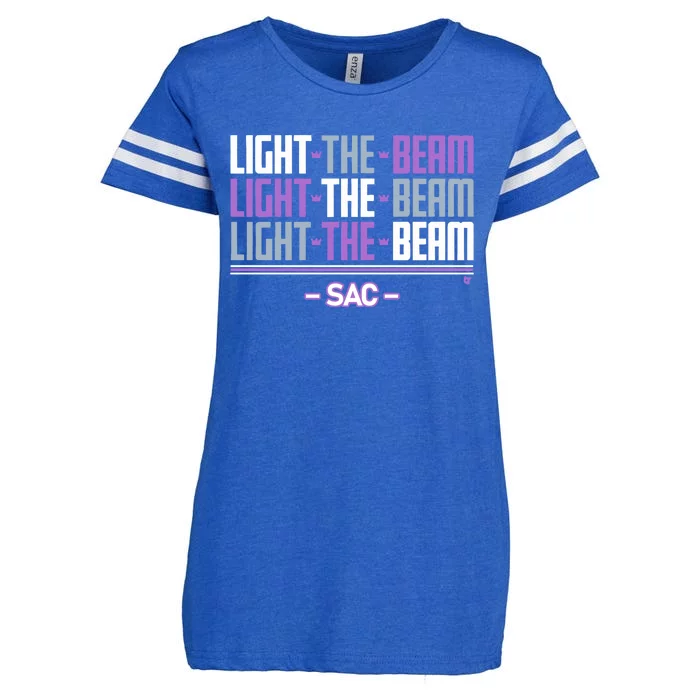 Sacramento Light The Beam Chant Enza Ladies Jersey Football T-Shirt