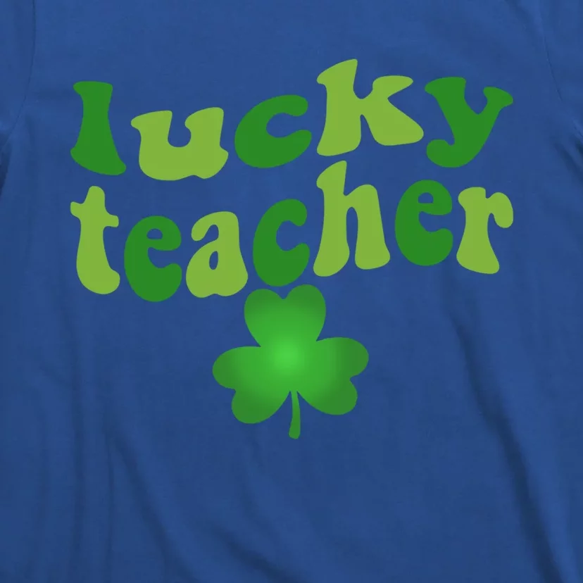 Shamrock Lucky Teacher St Patrick's Day One Lucky Teacher Gift T-Shirt