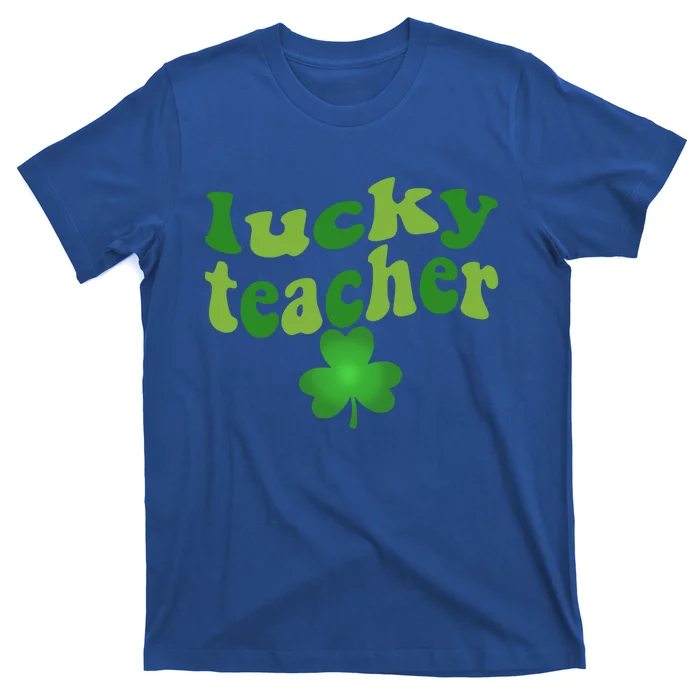 Shamrock Lucky Teacher St Patrick's Day One Lucky Teacher Gift T-Shirt