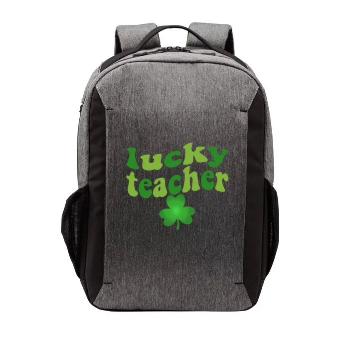 Shamrock Lucky Teacher St Patrick's Day One Lucky Teacher Gift Vector Backpack