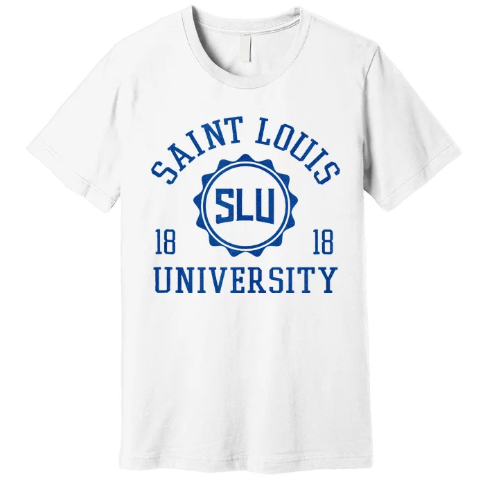 St Louis University Billikens Stamp Premium T-Shirt