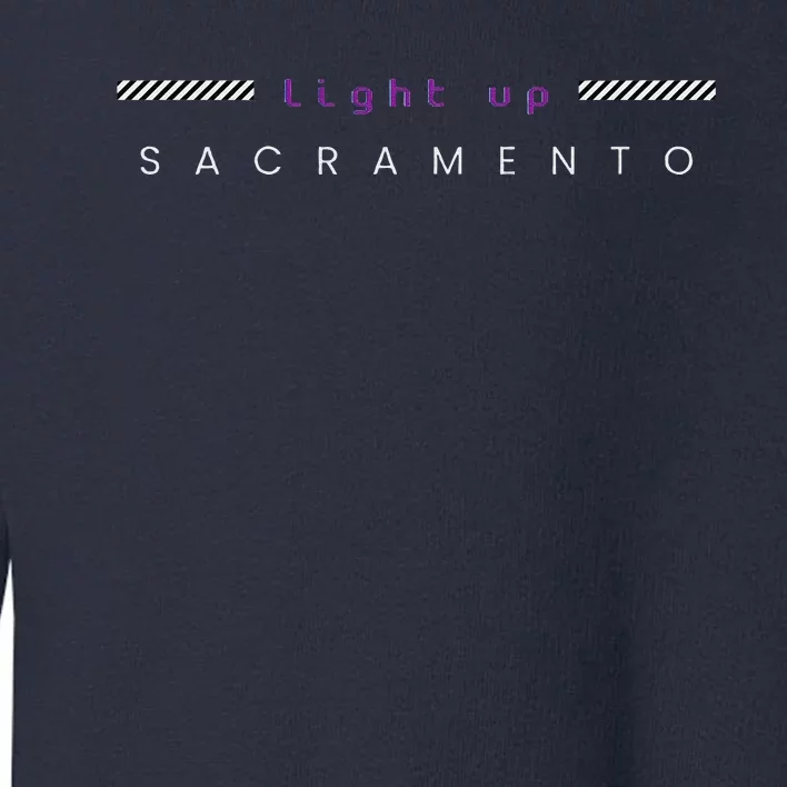 Sacramento Light Up Basketball Beam Toddler Sweatshirt