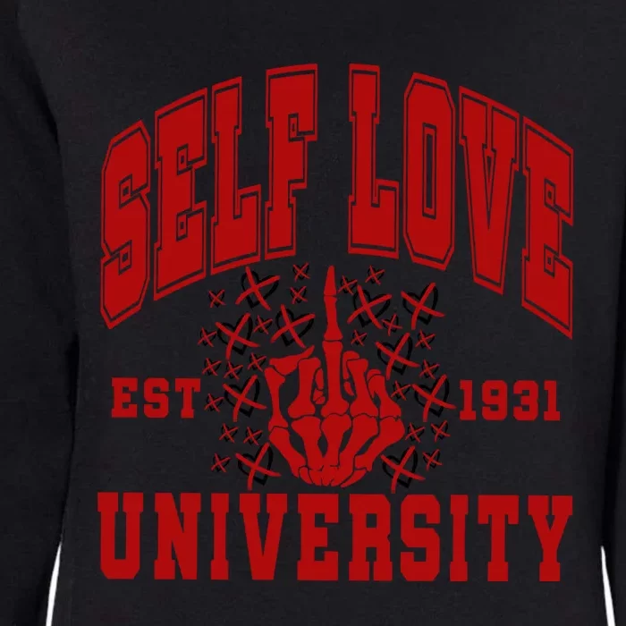 Self Love University Est 1931 Womens California Wash Sweatshirt