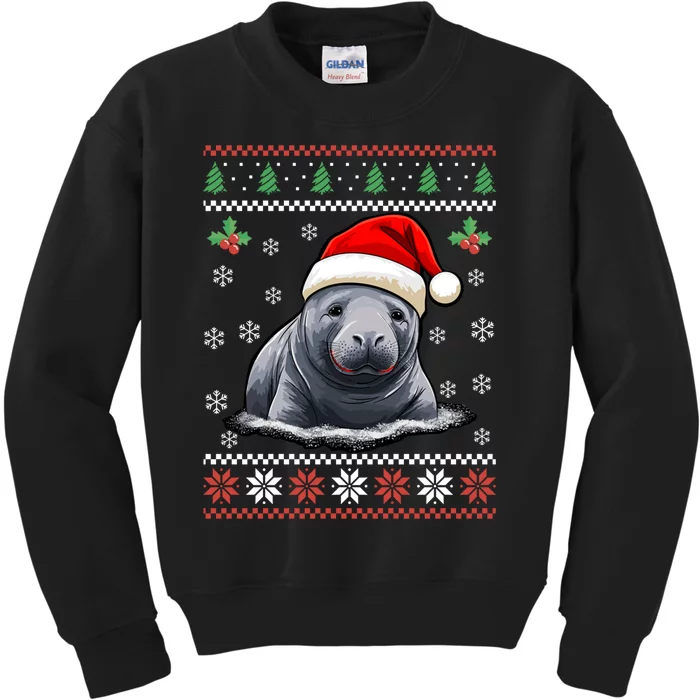 Sea Lion Ugly Christmas Sweater Xmas Kids Sweatshirt