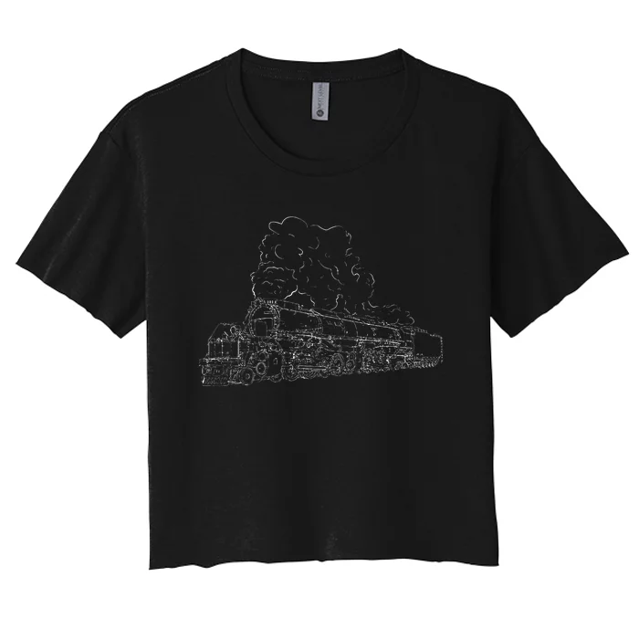 Steam Locomotive Utah Women's Crop Top Tee