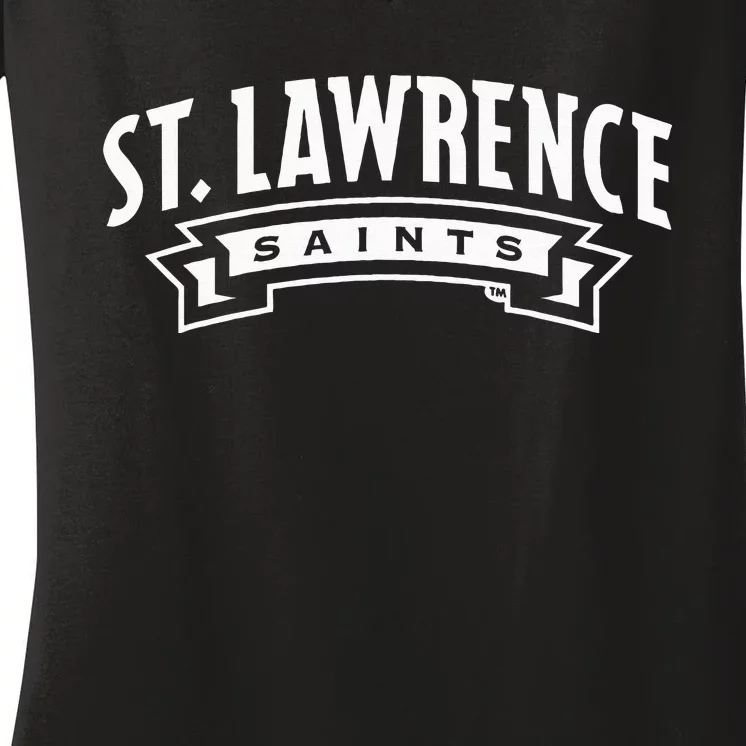 St. Lawrence University Saints SLU Word Mark Women's V-Neck T-Shirt