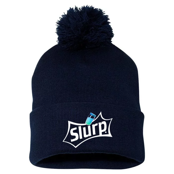 Slurp Juice Battle Royale Pom Pom 12in Knit Beanie