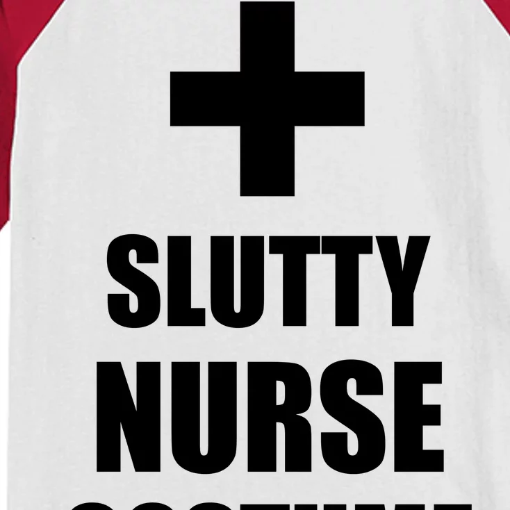 Slutty Nurse Costume Kids Colorblock Raglan Jersey