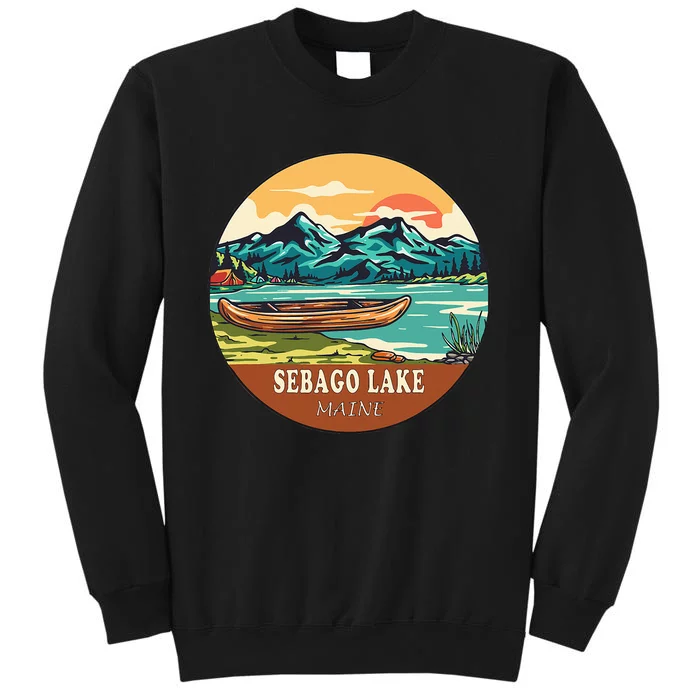 Sebago Lake Vintage Vacation Maine Tall Sweatshirt