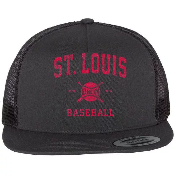 St Louis Vintage Baseball Throwback Flat Bill Trucker Hat