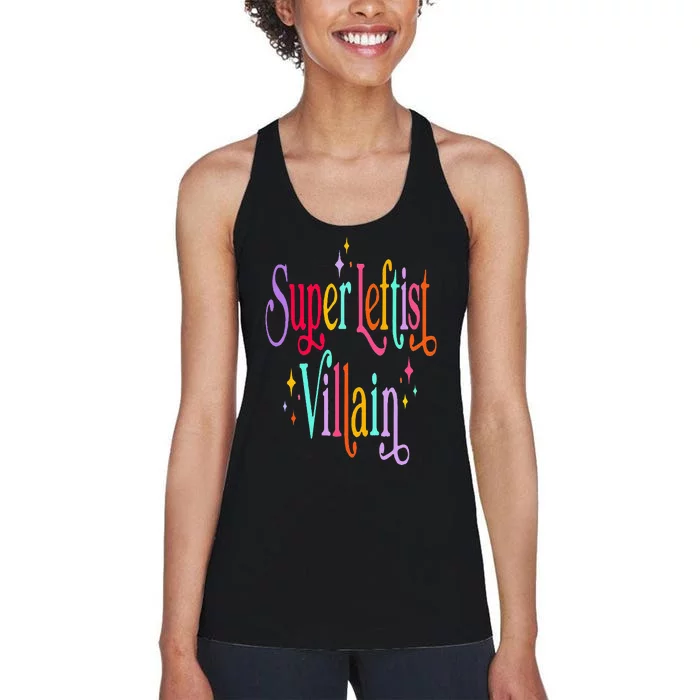 Super Leftist Villain Women's Racerback Tank