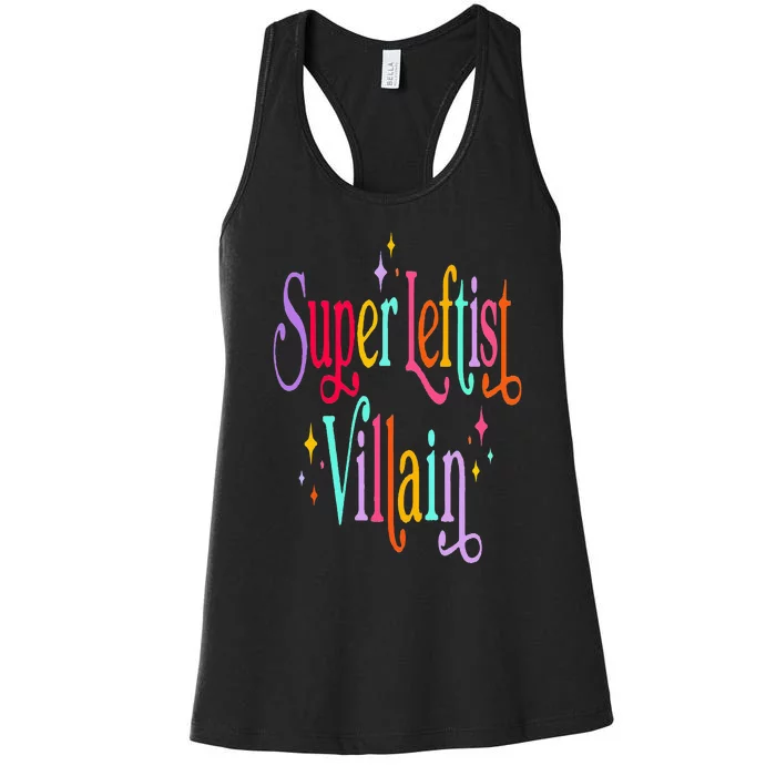 Super Leftist Villain Women's Racerback Tank