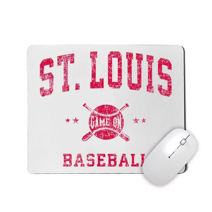 St Louis Vintage Baseball Throwback Mousepad