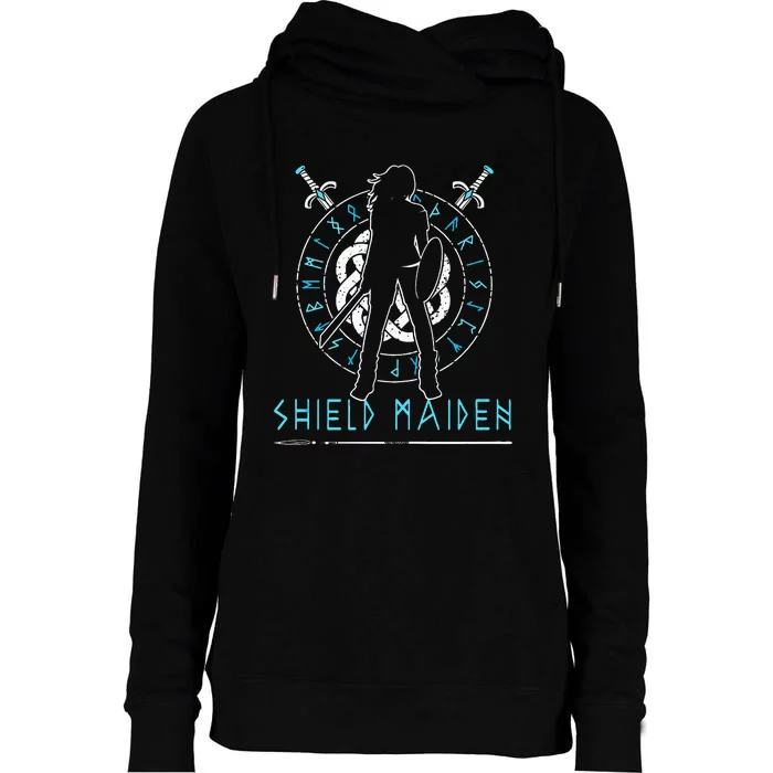 Shieldmaiden Lagertha Viking Womens Funnel Neck Pullover Hood