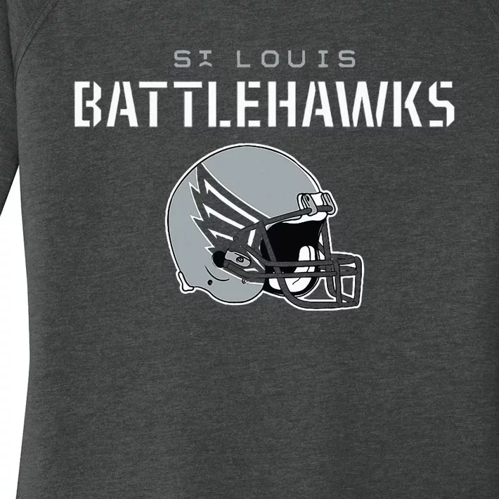 St. Louis Vintage Helmet St. Louis Football Women's Perfect Tri Tunic Long Sleeve Shirt