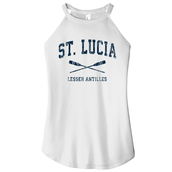 St. Lucia Vintage Nautical Paddles Sports Oars Women’s Perfect Tri Rocker Tank