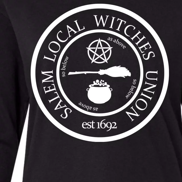 Salem Local Witches Union Womens Cotton Relaxed Long Sleeve T-Shirt