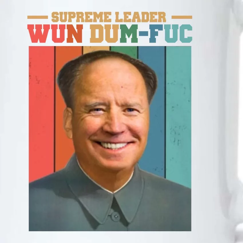 Supreme Leader Wun Dum Fuc Funny Anti Joe Biden Black Color Changing Mug