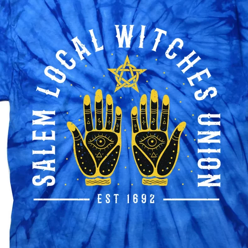 Salem Local Witch Union 1692 Cute Retro S Halloween Great Gift Tie-Dye T-Shirt