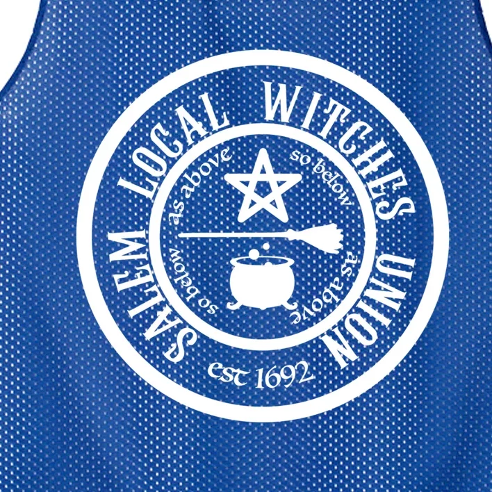 Salem Local Witches Union Est 1692 Halloween Cute Gift Mesh Reversible Basketball Jersey Tank