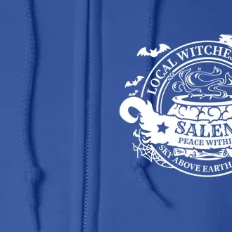 Salem Local Witches Union Sky Above Earth Below Halloween Gift Full Zip Hoodie