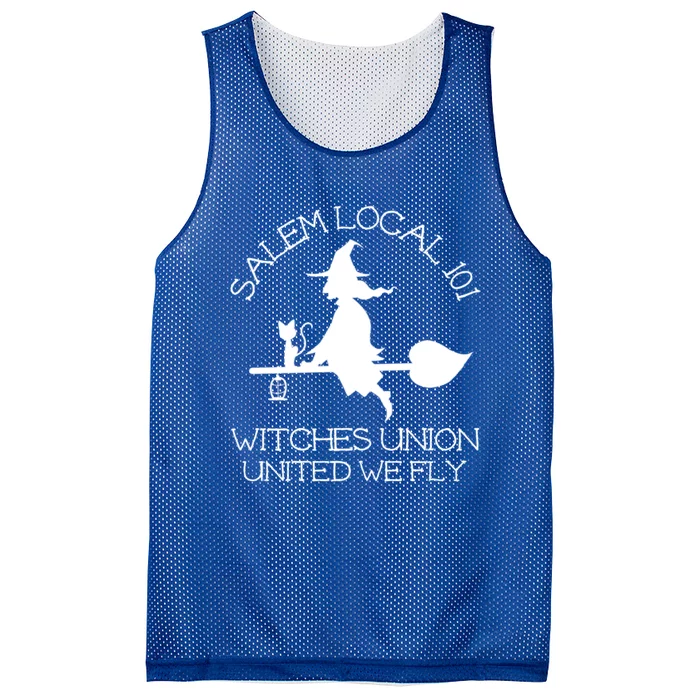 Salem Local Witches Union Untied We Fly Halloween Brewing Cute Gift Mesh Reversible Basketball Jersey Tank