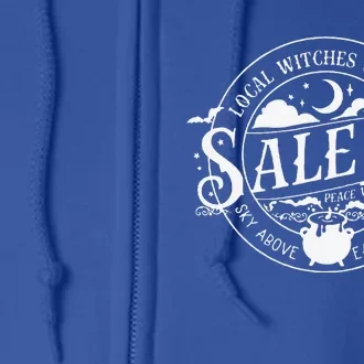 Salem Local Witches Union Sky Above Earth Below Halloween Full Zip Hoodie